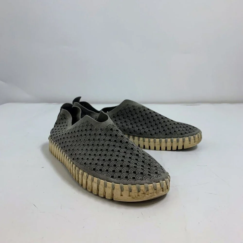 Ilse Jacobsen Women's‎ Hornbaek Tulip Laser Cut Slip On Flats SIze 10/41